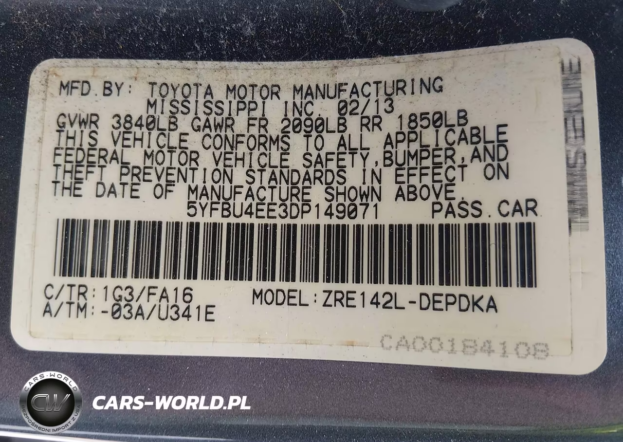 2013 Toyota Corolla L VIN:5YFBU4EE3DP149071 - 9