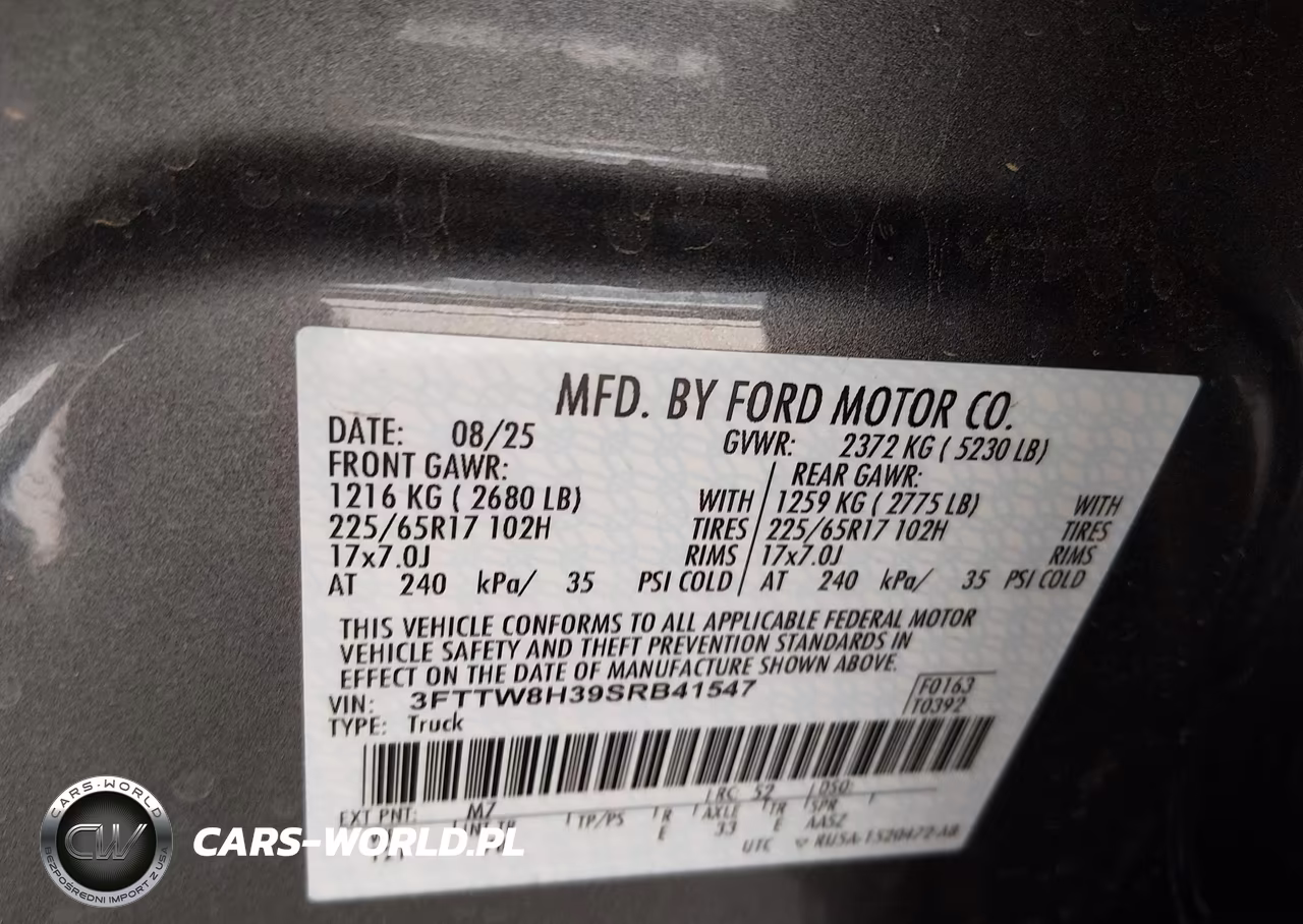 2025 Ford Maverick Xlt VIN:3FTTW8H39SRB41547 - 9