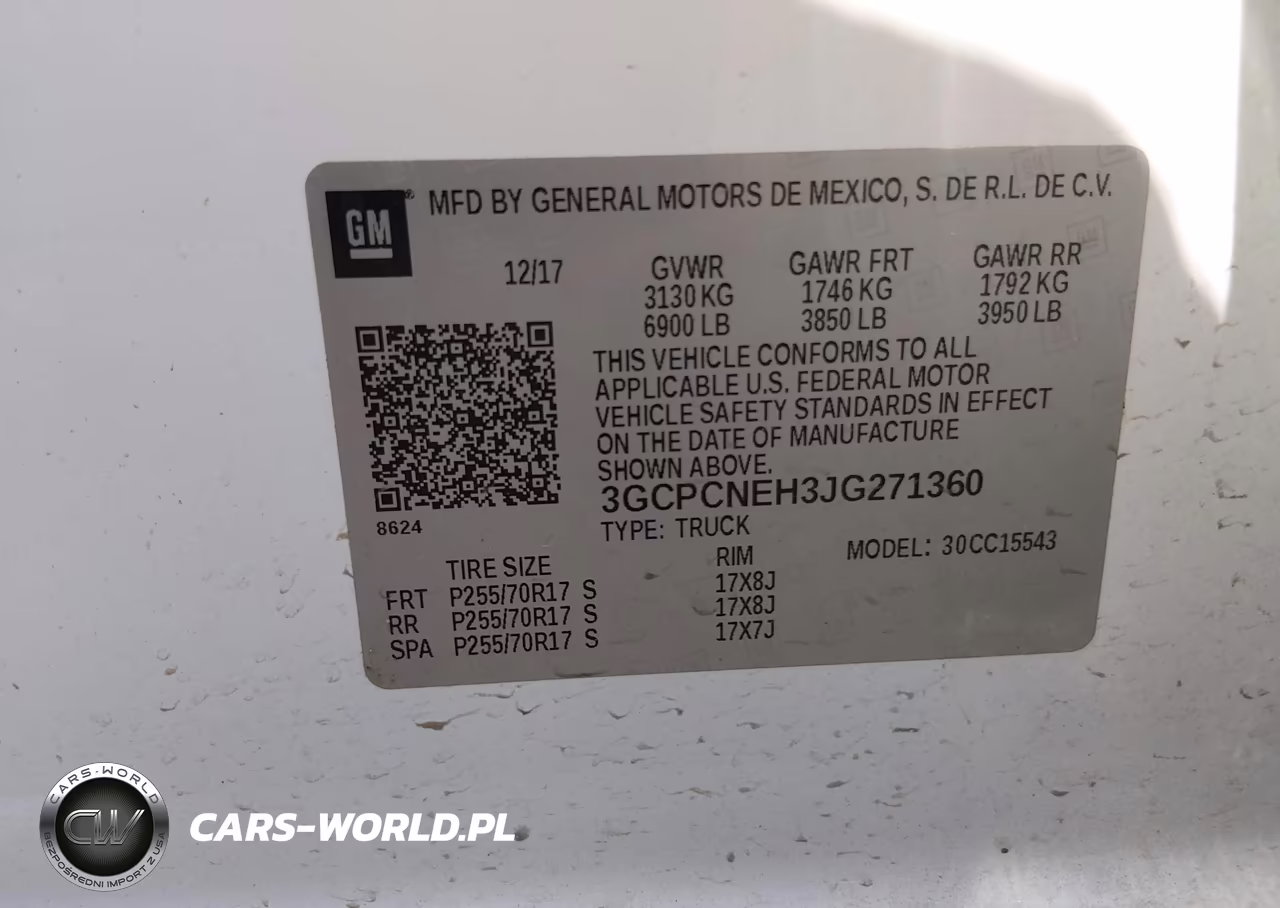 2018 Chevrolet Silverado 1500 Wt VIN:3GCPCNEH3JG271360 - 9