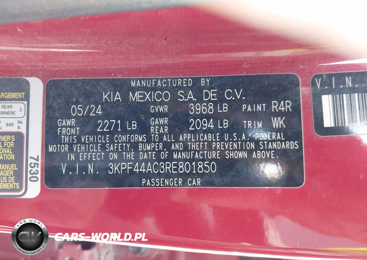 2024 Kia Forte Gt VIN:3KPF44AC3RE801850 - 9