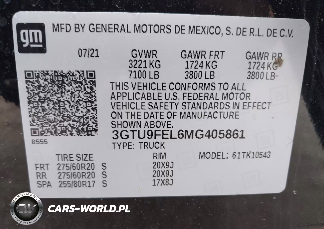 2021 GMC Sierra 1500 4Wd Short Box Denali VIN:3GTU9FEL6MG405861 - 9