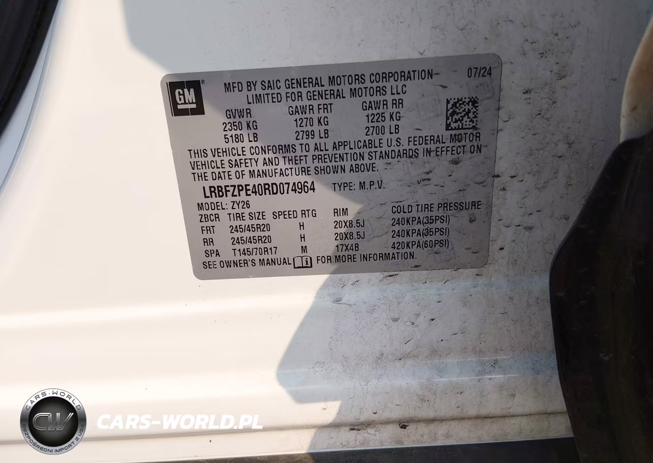 2024 Buick Envision Sport Touring Awd VIN:LRBFZPE40RD074964 - 9