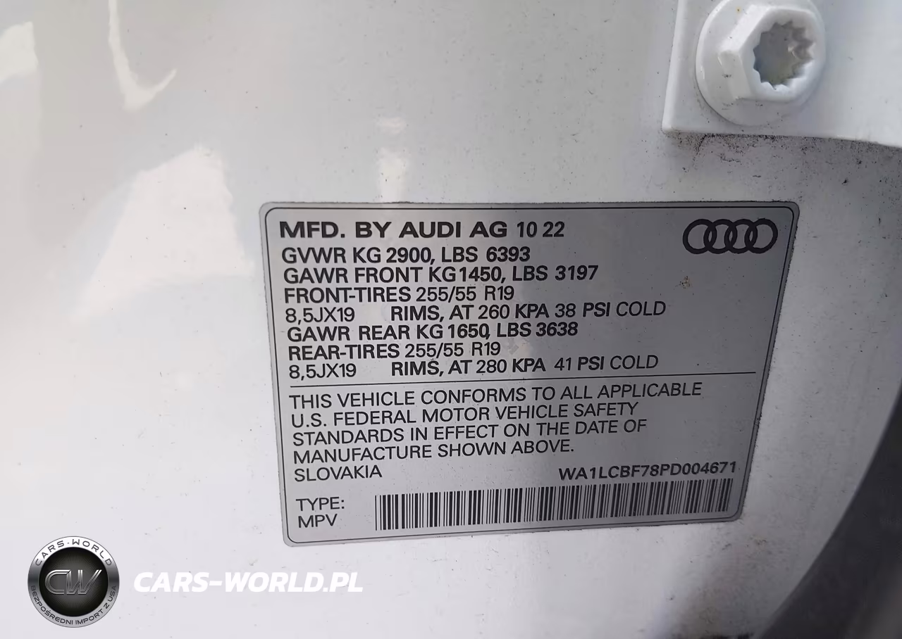 2023 Audi Q7 Premium Plus 45 Tfsi Quattro Tiptronic VIN:WA1LCBF78PD004671 - 9