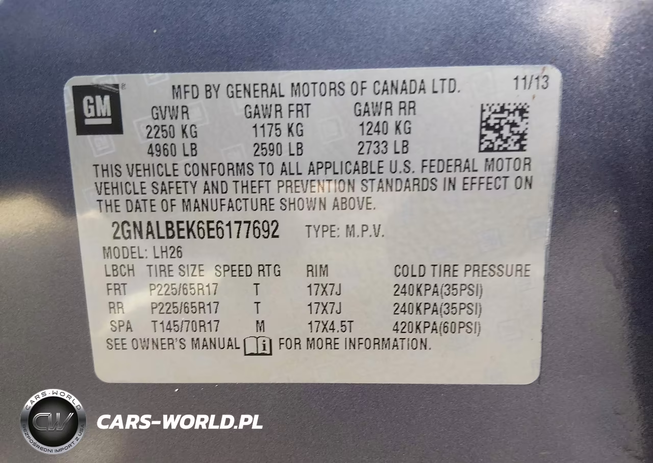 2014 Chevrolet Equinox Lt VIN:2GNALBEK6E6177692 - 9
