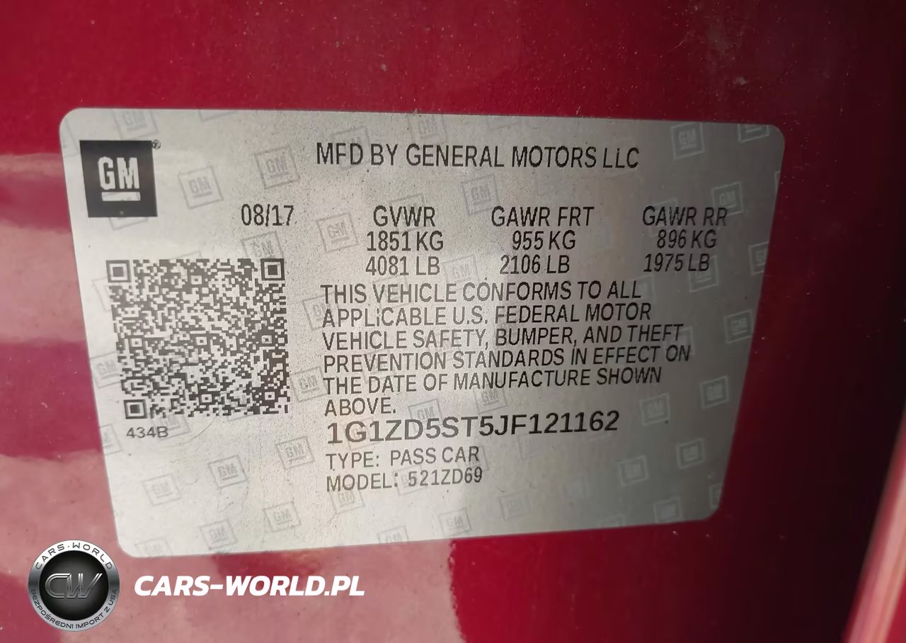 2018 Chevrolet Malibu Lt VIN:1G1ZD5ST5JF121162 - 9