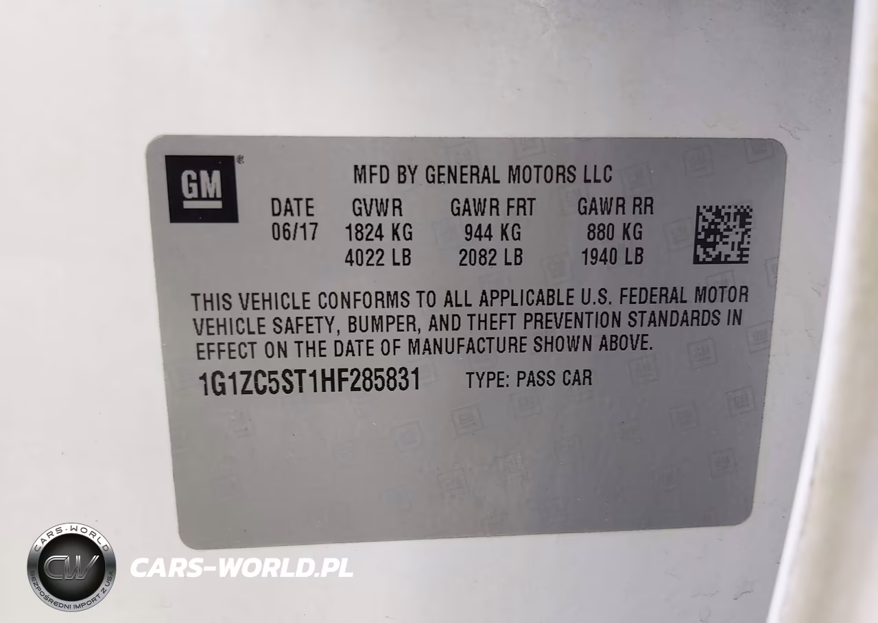 2017 Chevrolet Malibu 1Fl VIN:1G1ZC5ST1HF285831 - 9