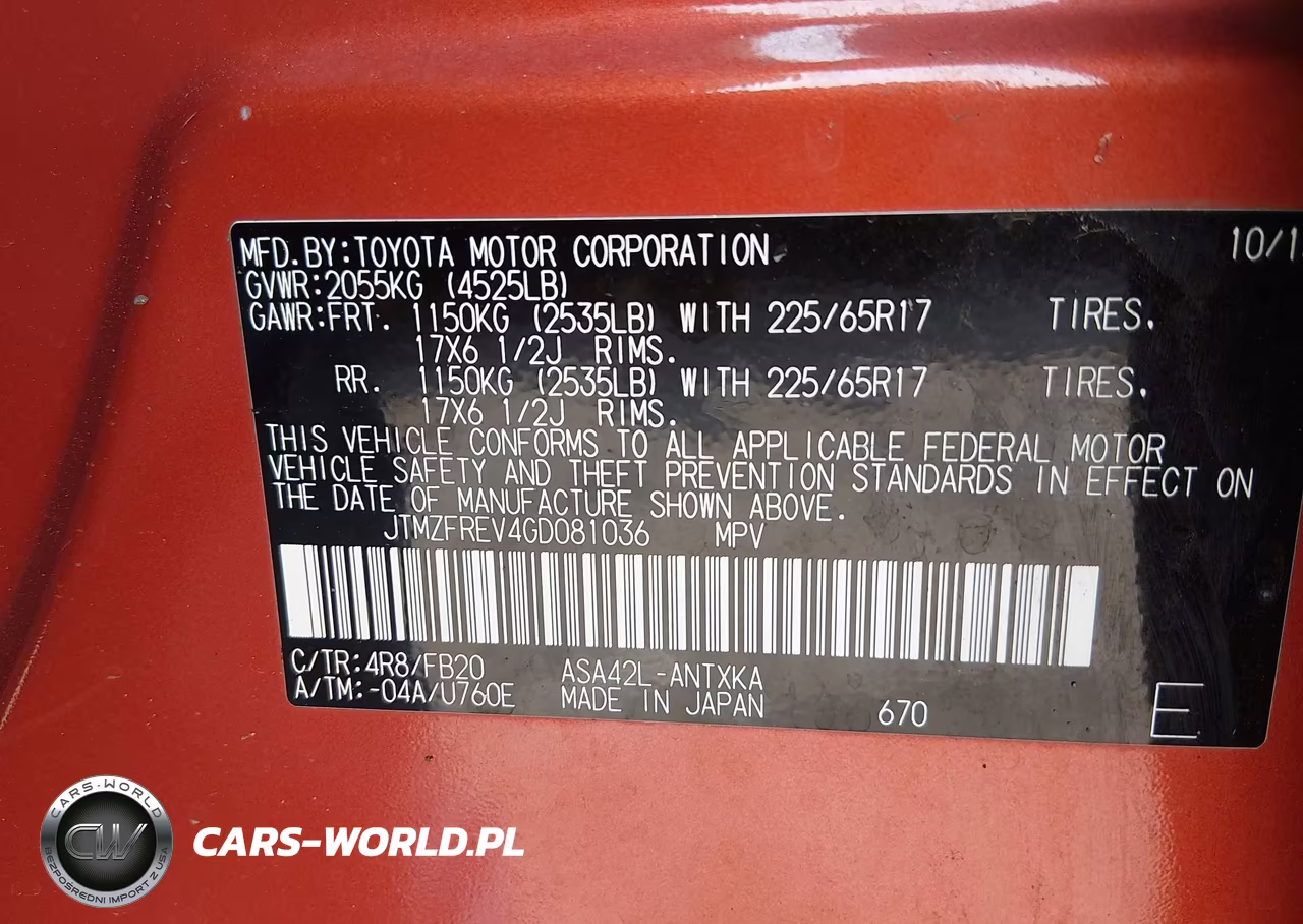 2016 Toyota Rav4 Le VIN:JTMZFREV4GD081036 - 9
