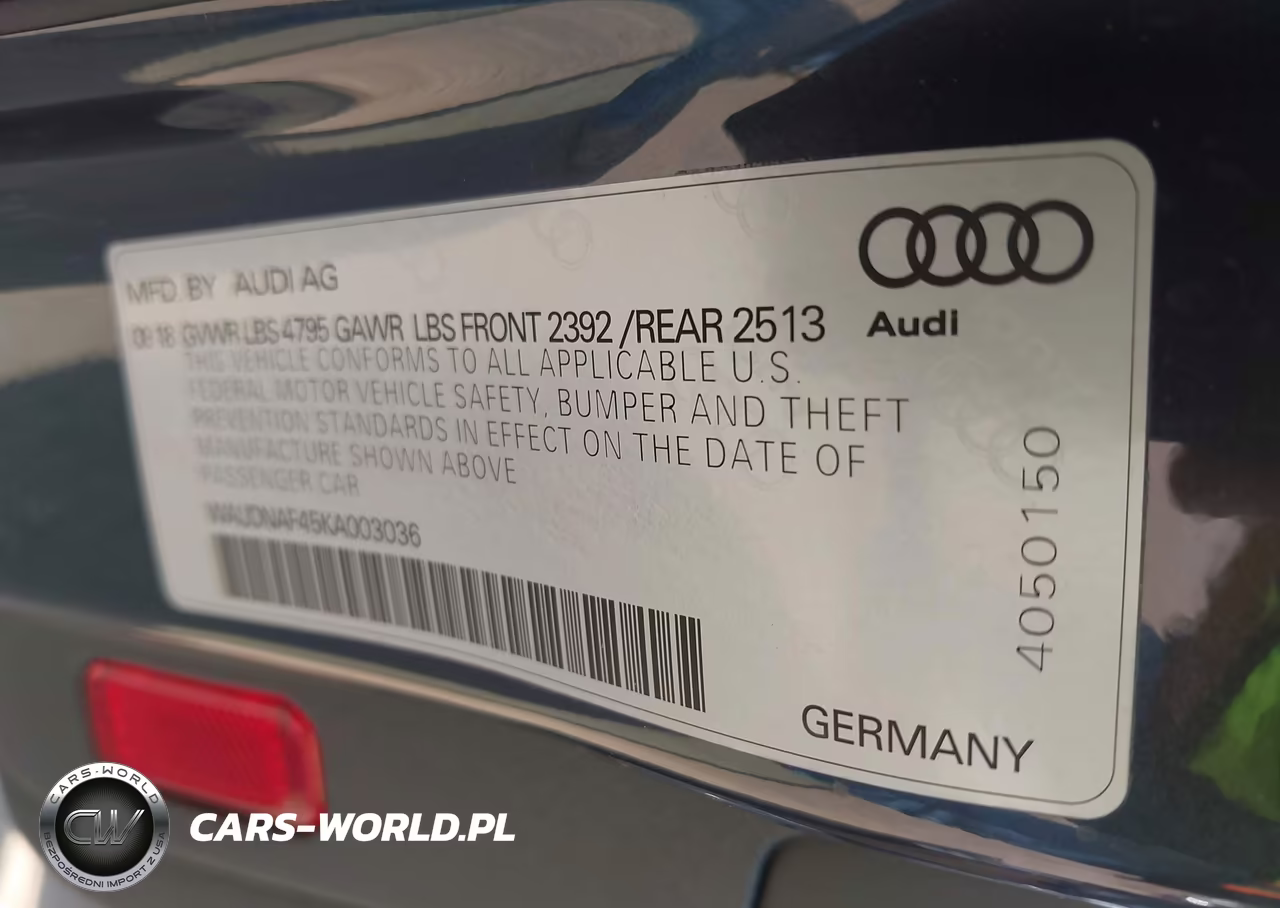 2019 Audi A4 45 Premium VIN:WAUDNAF45KA003036 - 9
