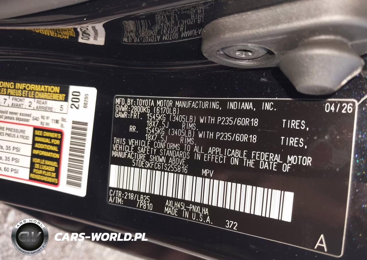 2026 Toyota Sienna Platinum VIN:5TDESKFC6TS255816 - 9