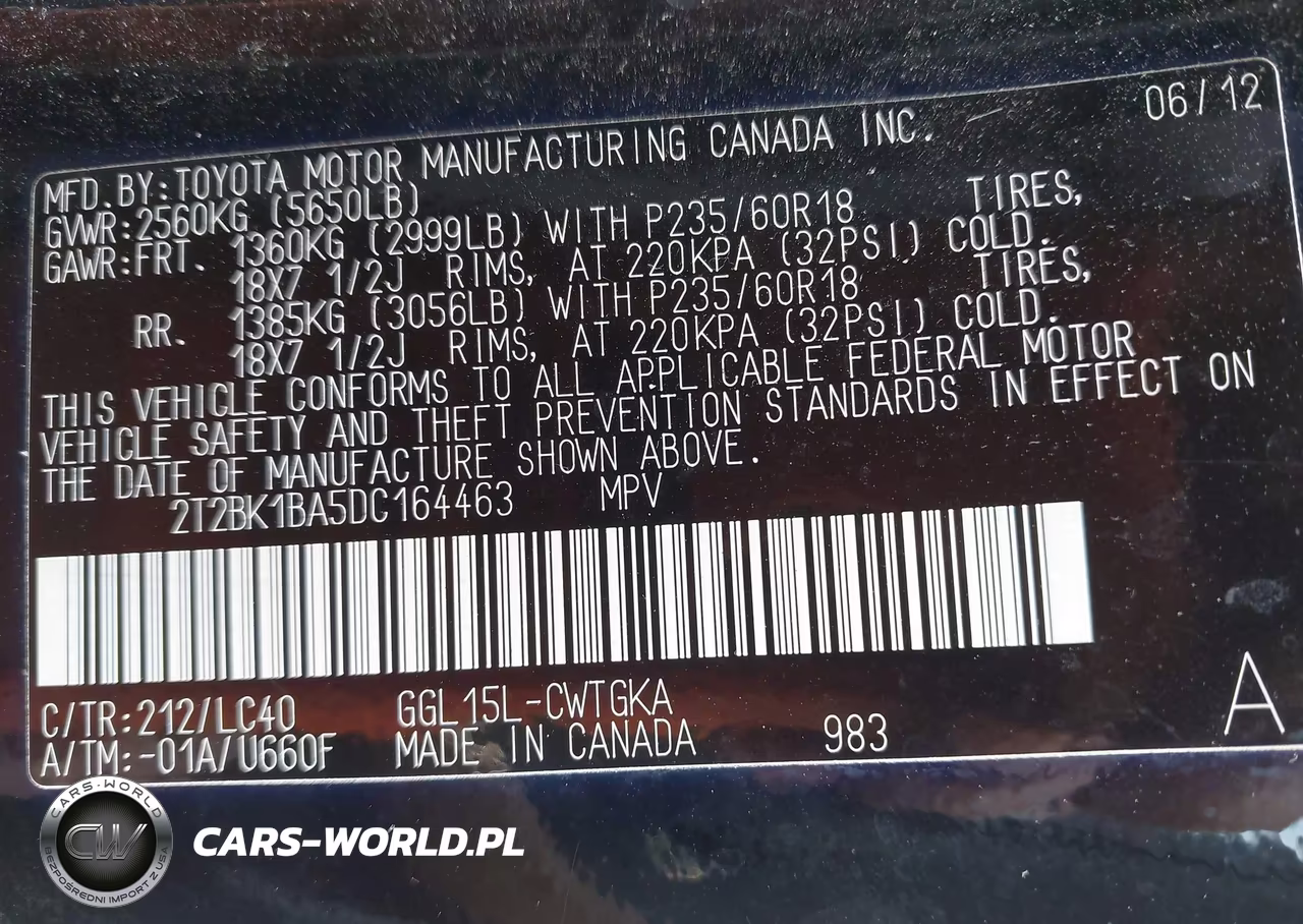 2013 Lexus Rx 350 VIN:2T2BK1BA5DC164463 - 9