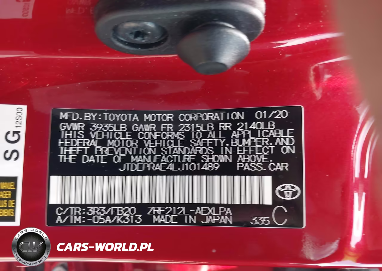 2020 Toyota Corolla Le VIN:JTDEPRAE4LJ101489 - 9