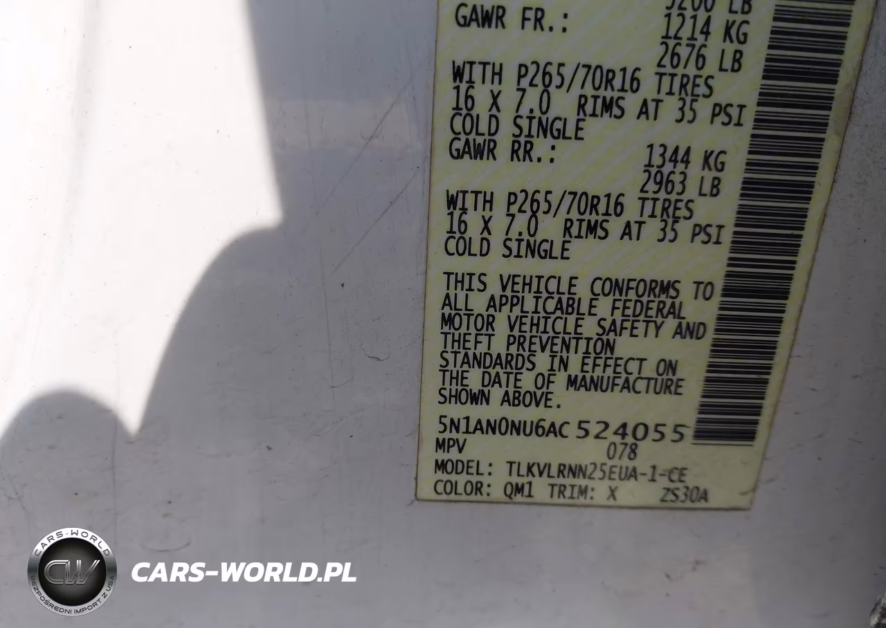 2010 Nissan Xterra S VIN:5N1AN0NU6AC524055 - 9