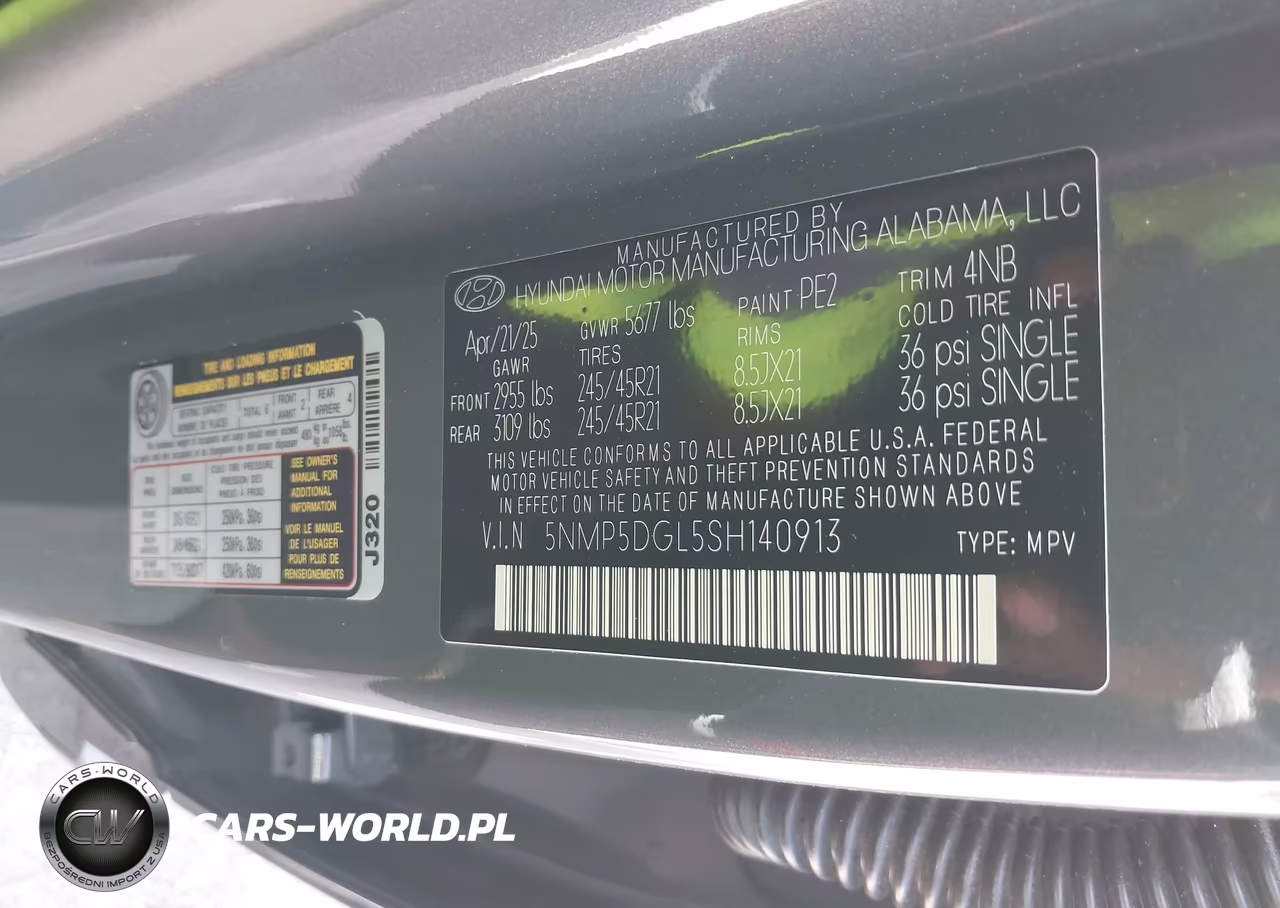 2025 Hyundai Santa Fe Calligraphy VIN:5NMP5DGL5SH140913 - 9