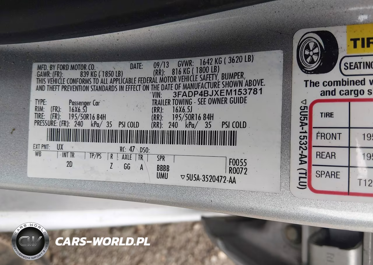 2014 Ford Fiesta Se VIN:3FADP4BJXEM153781 - 9