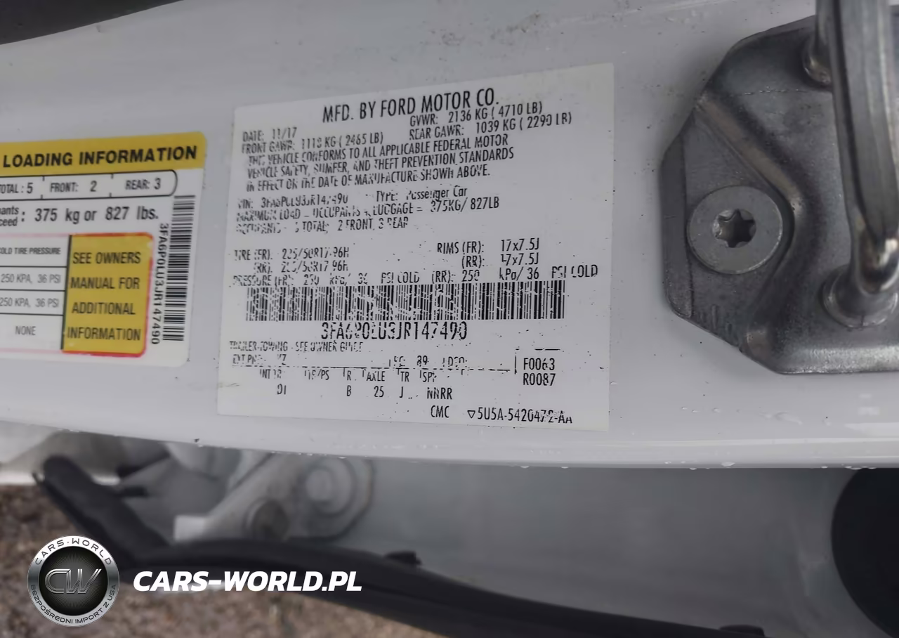 2018 Ford Fusion Hybrid Se VIN:3FA6P0LU3JR147490 - 9