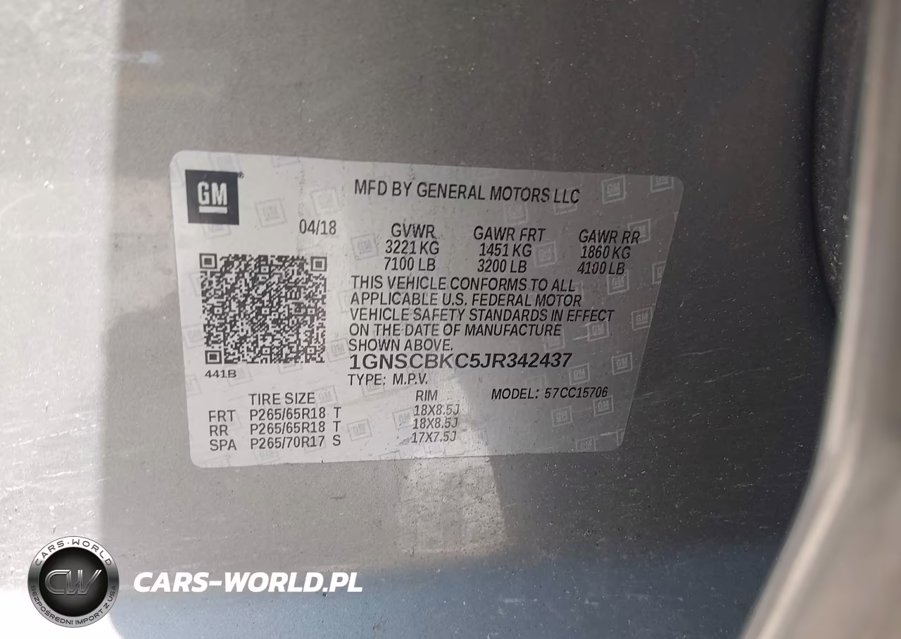 2018 Chevrolet Tahoe Lt VIN:1GNSCBKC5JR342437 - 9