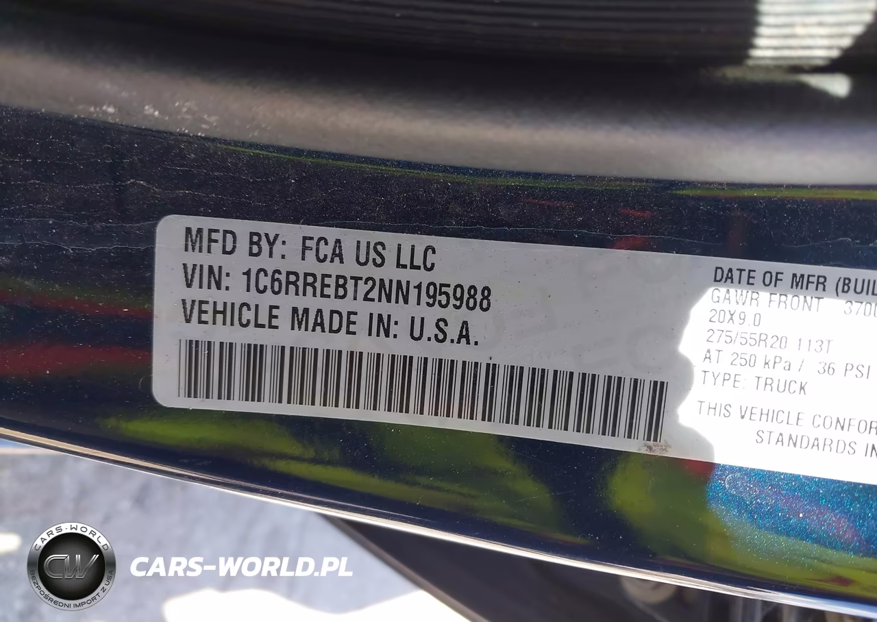 2022 Ram 1500 Lone Star 4X2 6'4 Box VIN:1C6RREBT2NN195988 - 9