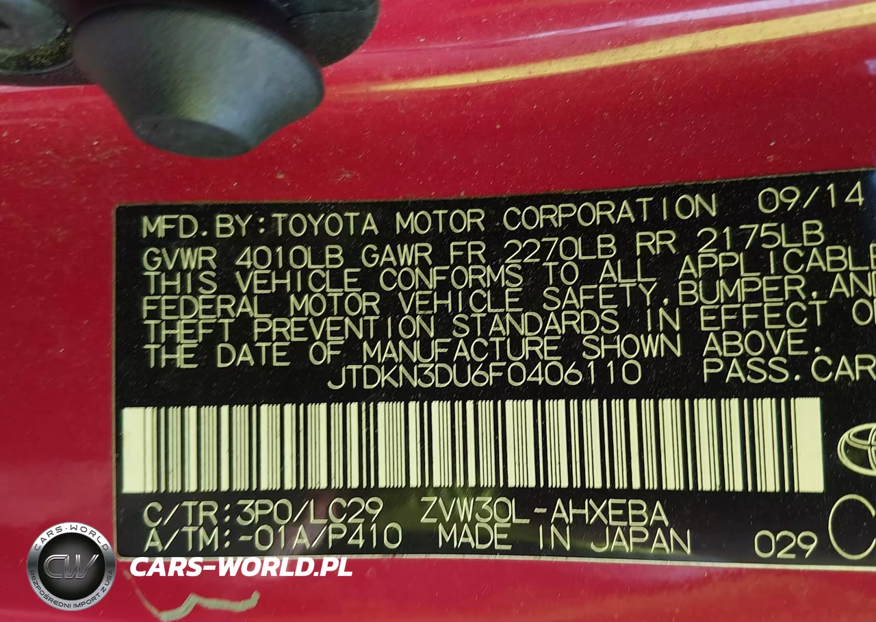2015 Toyota Prius Persona Series Special Edition VIN:JTDKN3DU6F0406110 - 9