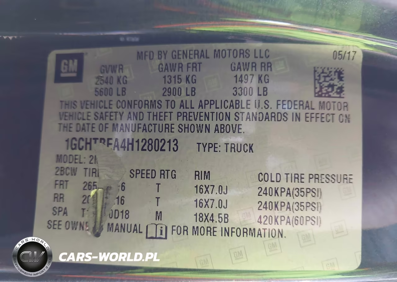 2017 Chevrolet Colorado 4Wd Wt VIN:1GCHTBEA4H1280213 - 9