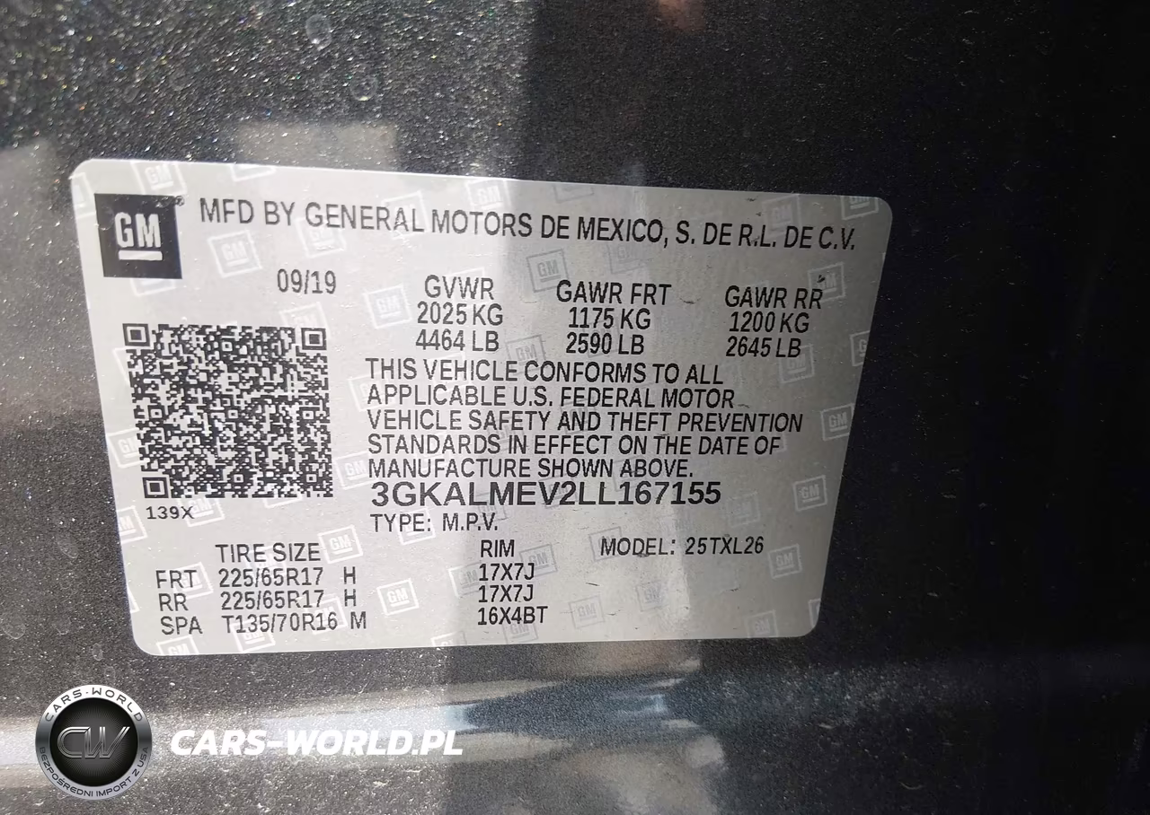 2020 GMC Terrain Fwd Sle VIN:3GKALMEV2LL167155 - 9