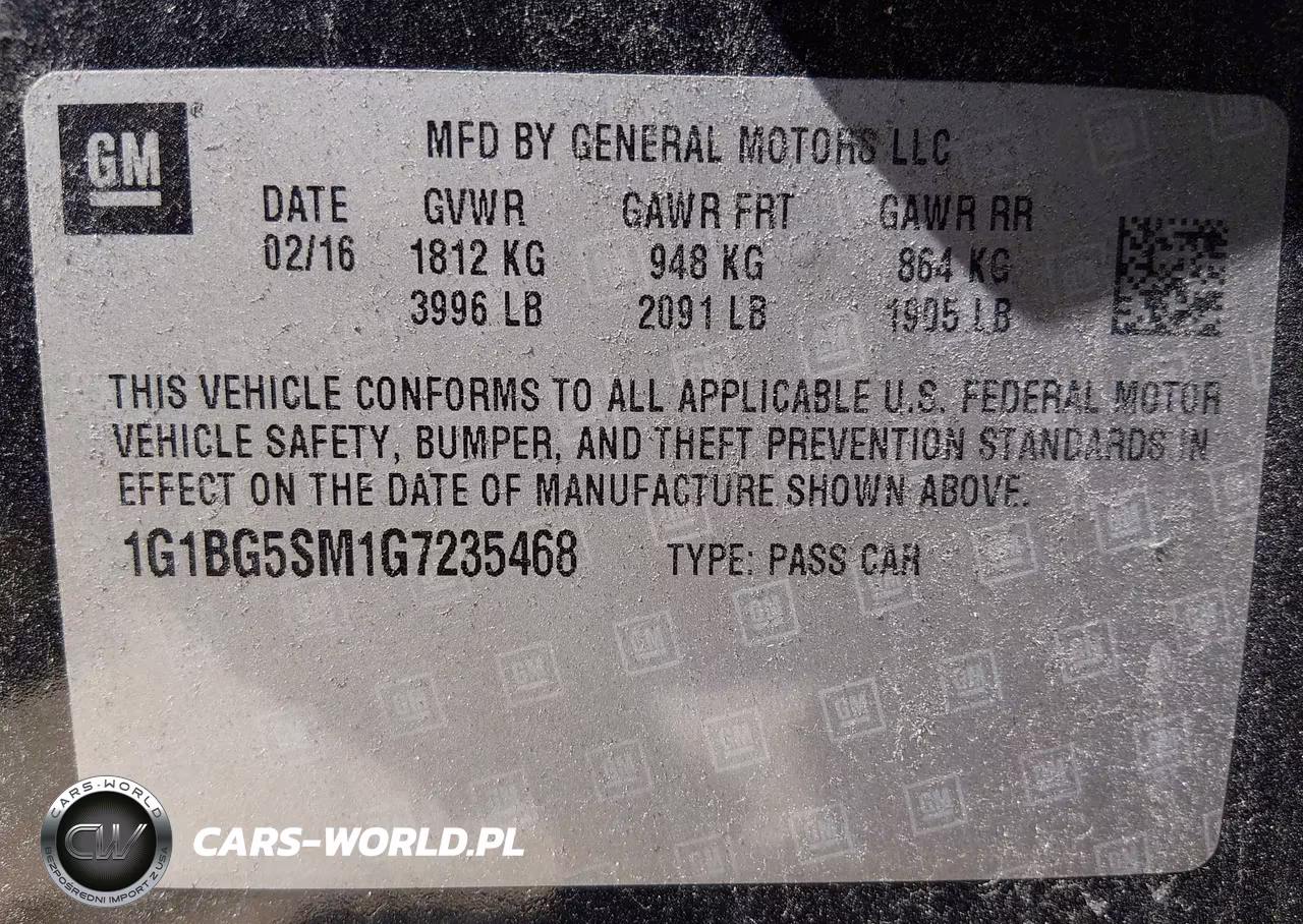 2016 Chevrolet Cruze Premier Auto VIN:1G1BG5SM1G7235468 - 9