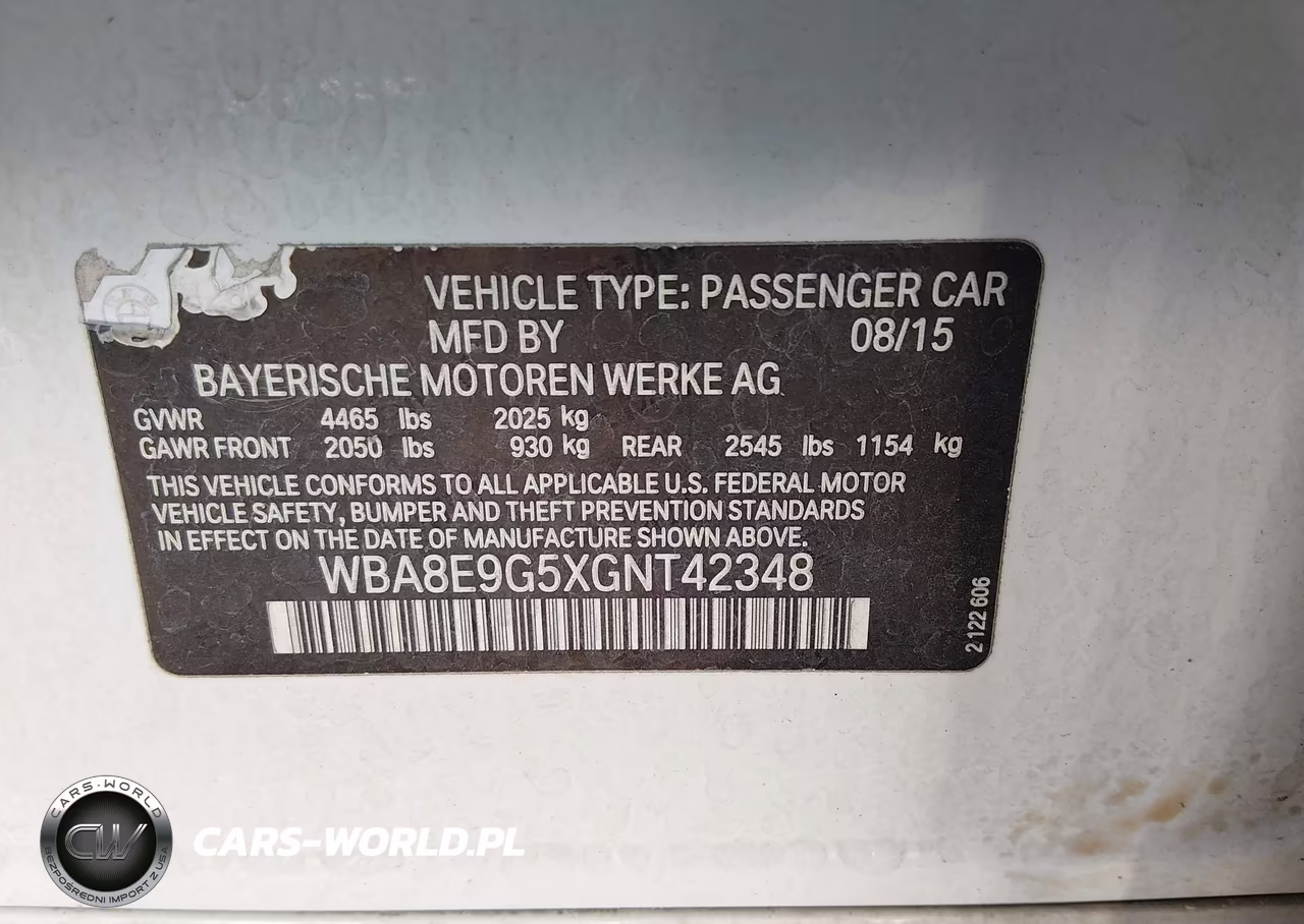 2016 BMW 328I VIN:WBA8E9G5XGNT42348 - 9