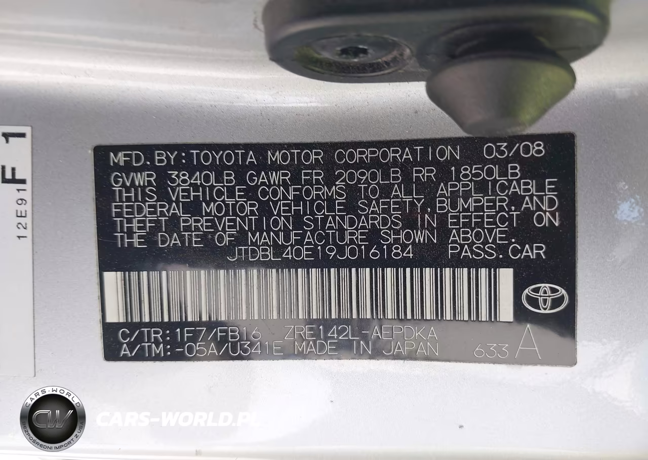 2009 Toyota Corolla Le VIN:JTDBL40E19J016184 - 9