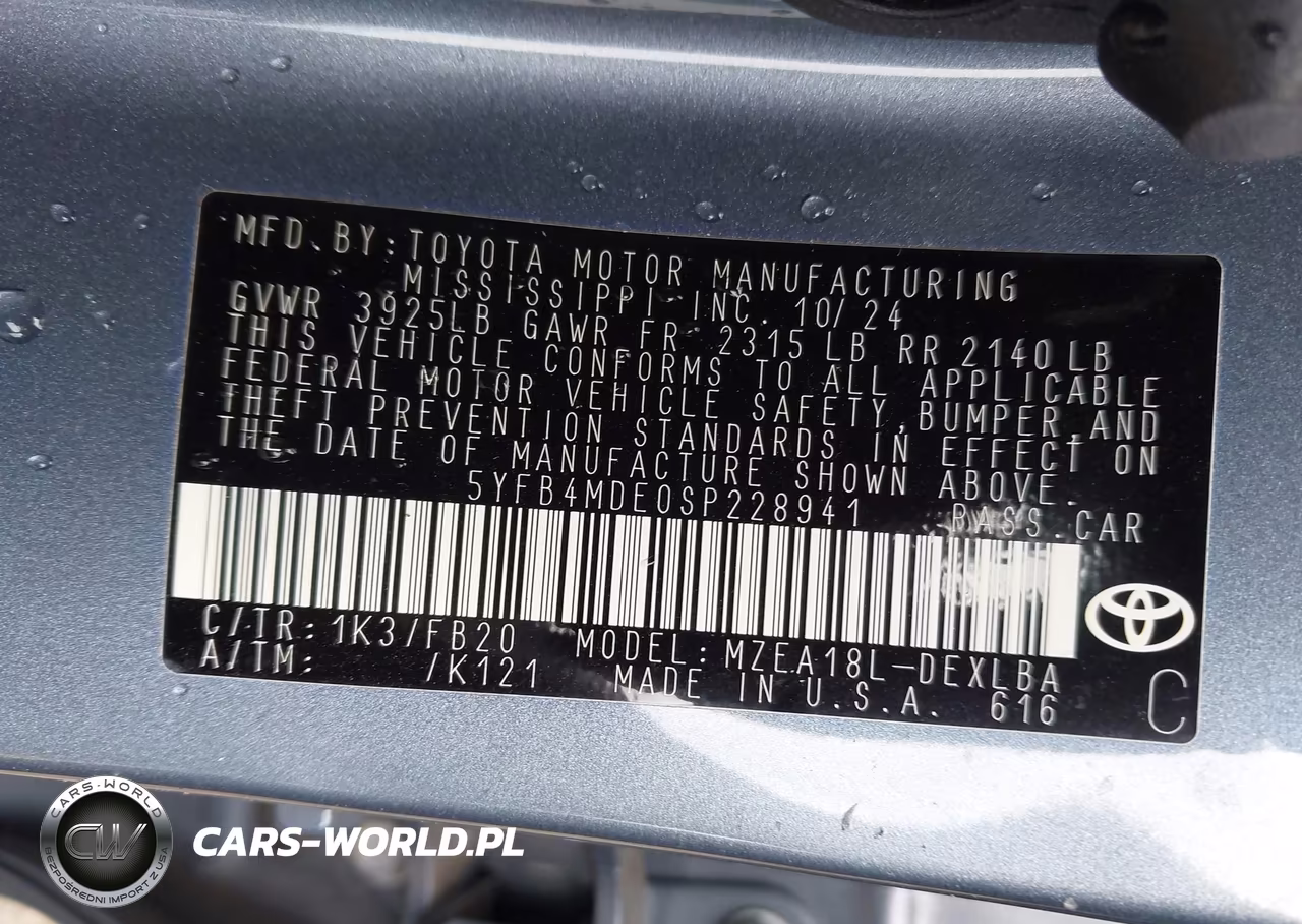 2025 Toyota Corolla Le VIN:5YFB4MDE0SP228941 - 9