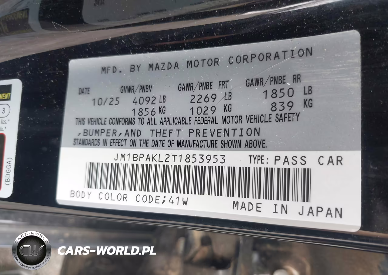 2026 Mazda Mazda3 2.5 S Select Sport VIN:JM1BPAKL2T1853953 - 9