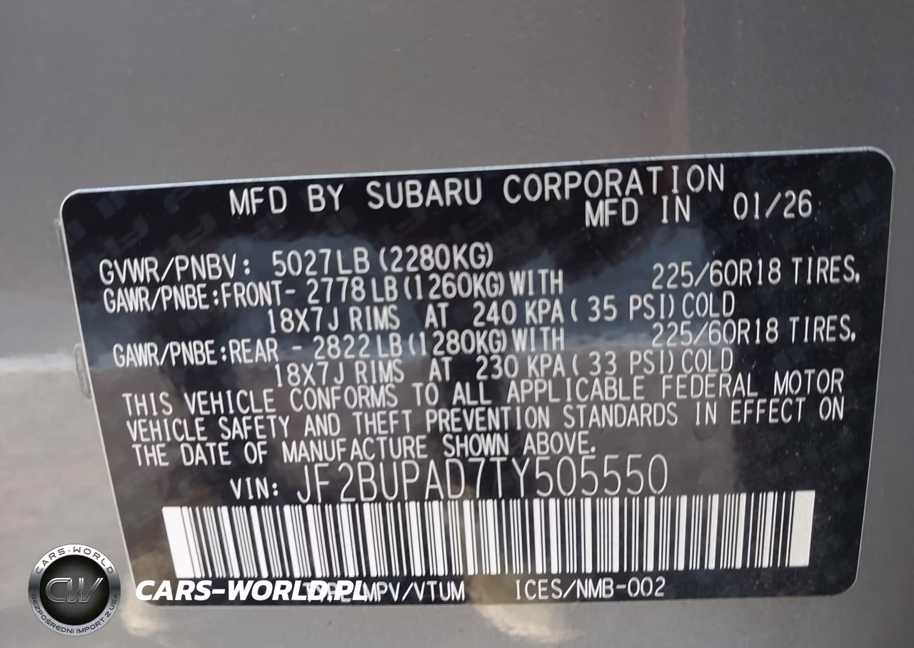 2026 Subaru Outback Premium VIN:JF2BUPAD7TY505550 - 9