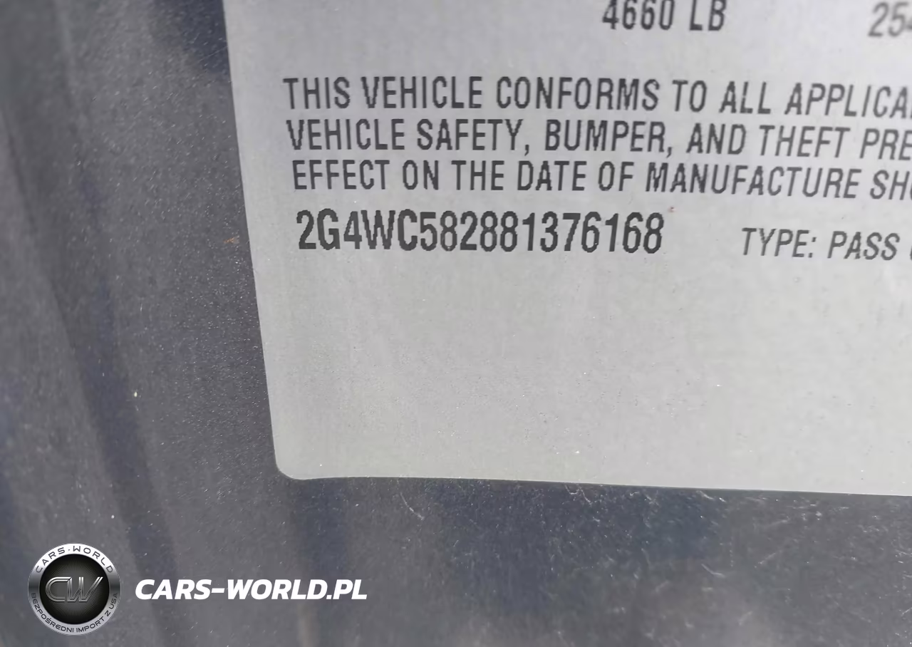 2008 Buick Lacrosse Cx VIN:2G4WC582881376168 - 9