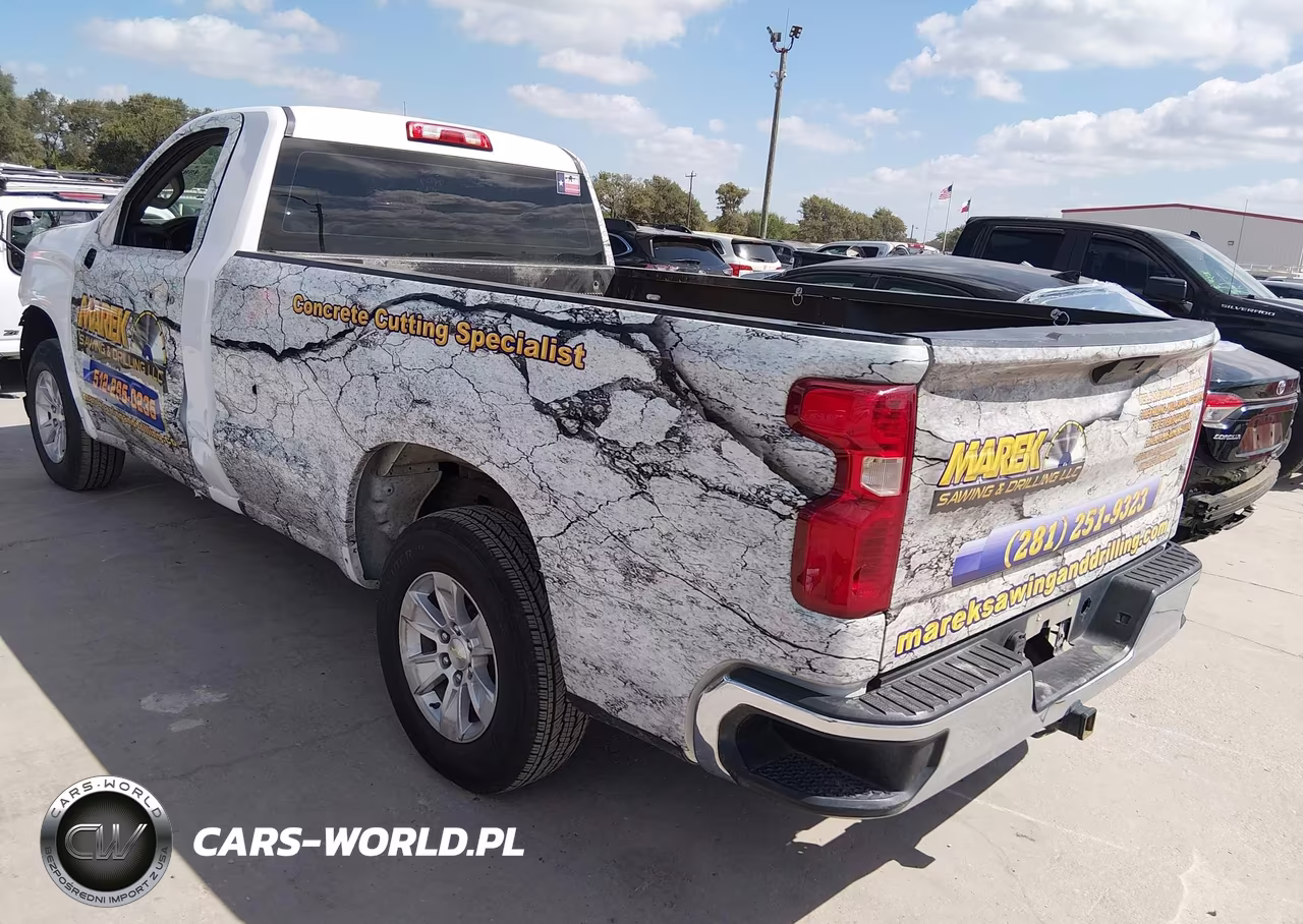2021 Chevrolet Silverado 1500 2Wd Long Bed Wt VIN:3GCNWAEF7MG357894 - 3