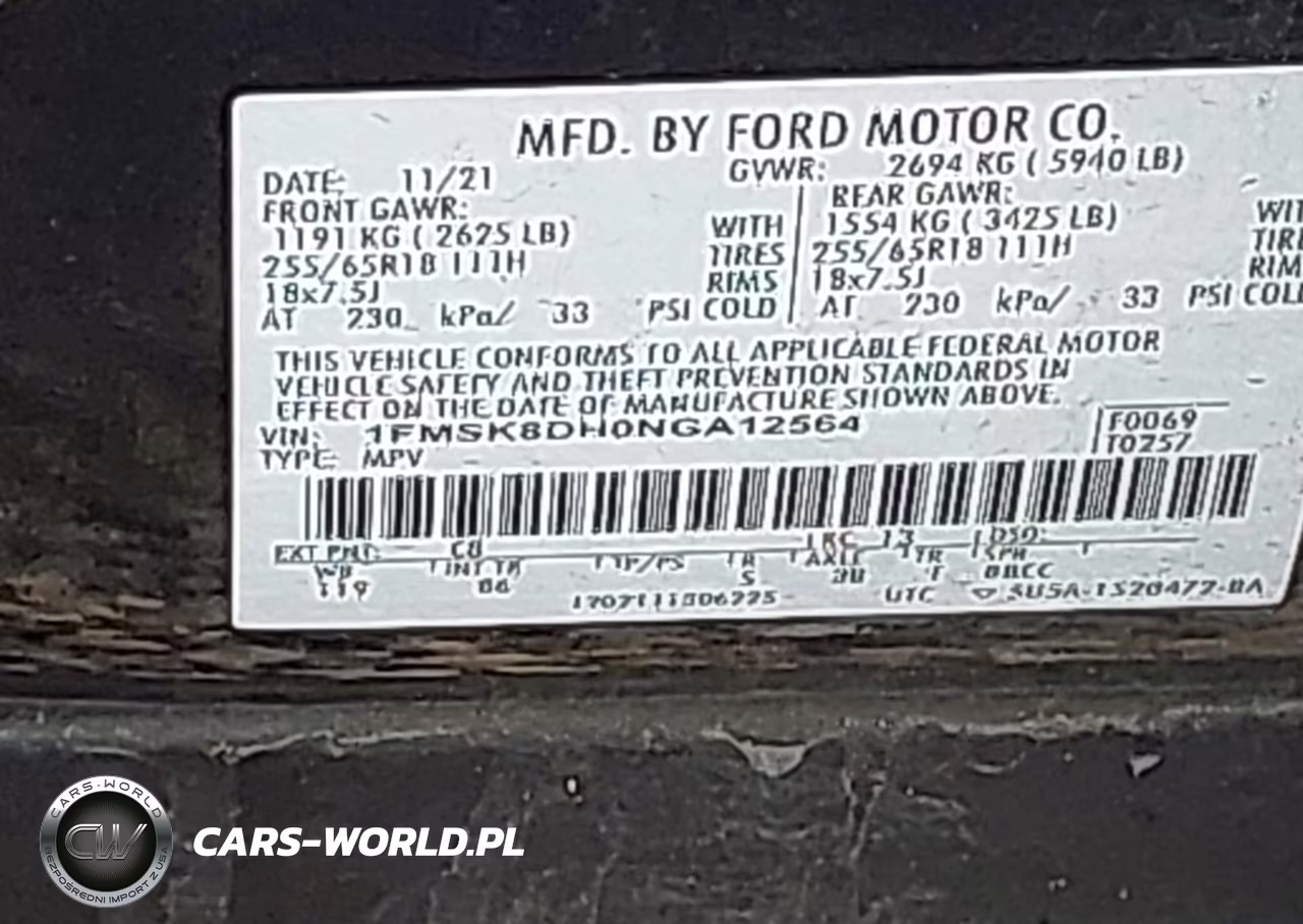 2022 Ford Explorer Xlt VIN:1FMSK8DH0NGA12564 - 9