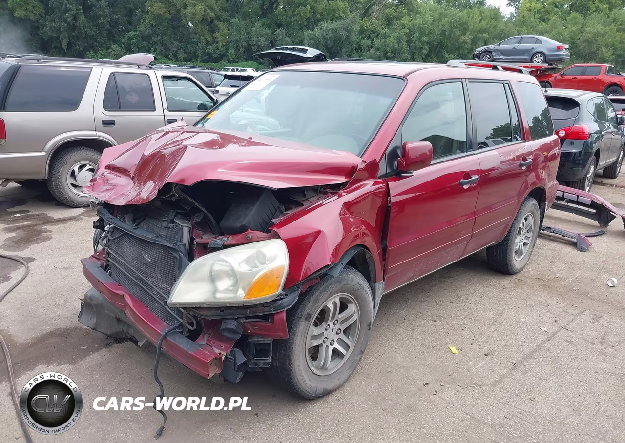 2005 Honda Pilot Ex-L VIN:2HKYF18515H557081 - 2