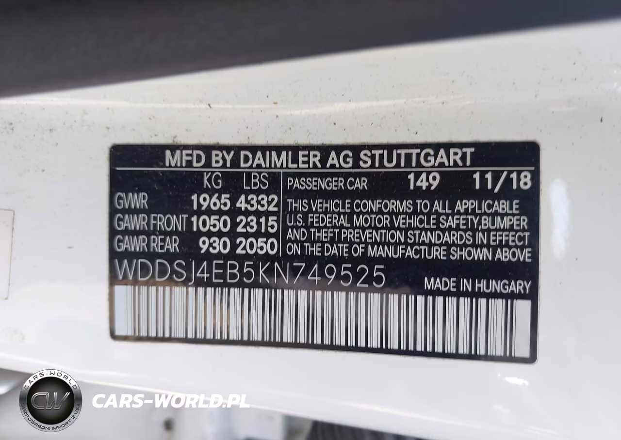2019 Mercedes-Benz Cla 250 VIN:WDDSJ4EB5KN749525 - 9
