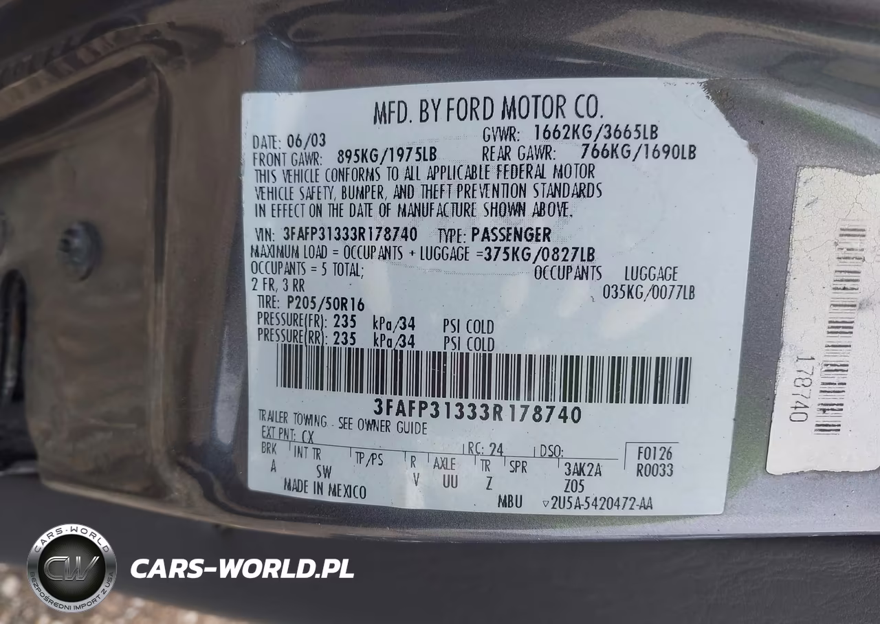 2003 Ford Focus Zx3 VIN:3FAFP31333R178740 - 9
