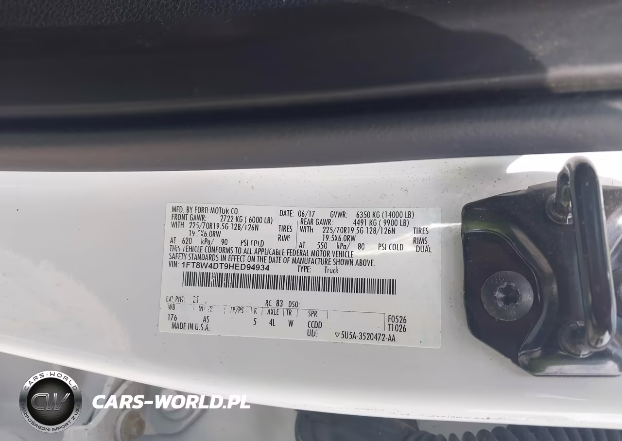 2017 Ford F-450 Xl VIN:1FT8W4DT9HED94934 - 9