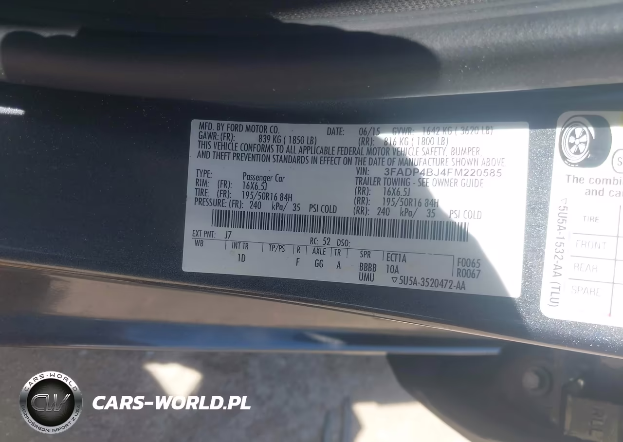 2015 Ford Fiesta Se VIN:3FADP4BJ4FM220585 - 9