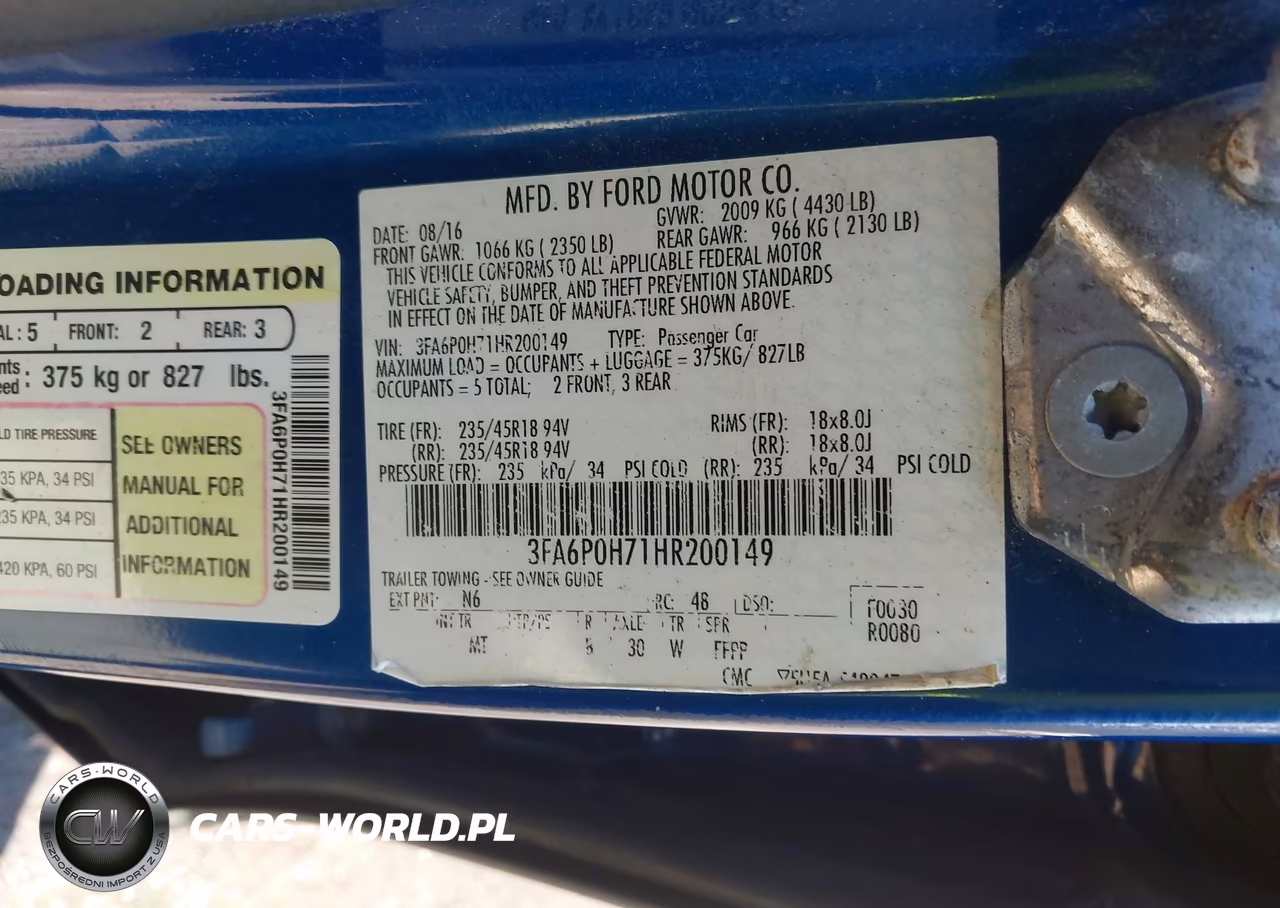 2017 Ford Fusion Se VIN:3FA6P0H71HR200149 - 9