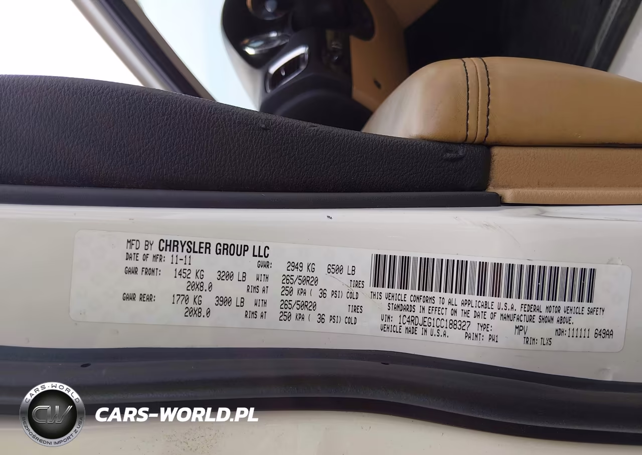 2012 Dodge Durango Citadel VIN:1C4RDJEG1CC188327 - 9
