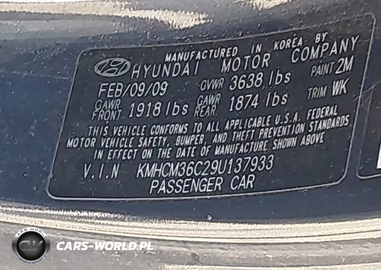 2009 Hyundai Accent Gs VIN:KMHCM36C29U137933 - 9