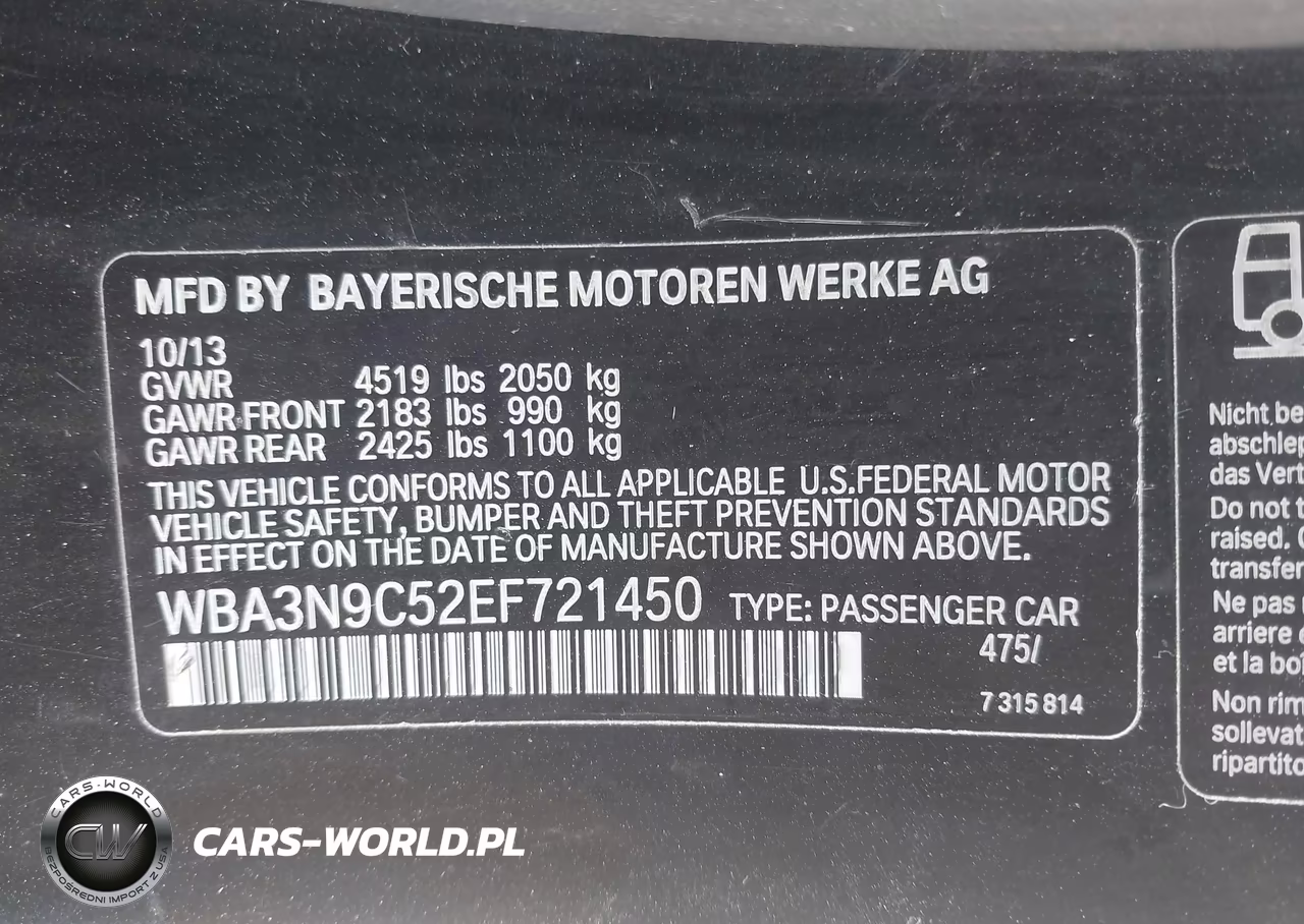 2014 BMW 428I xDrive VIN:WBA3N9C52EF721450 - 9