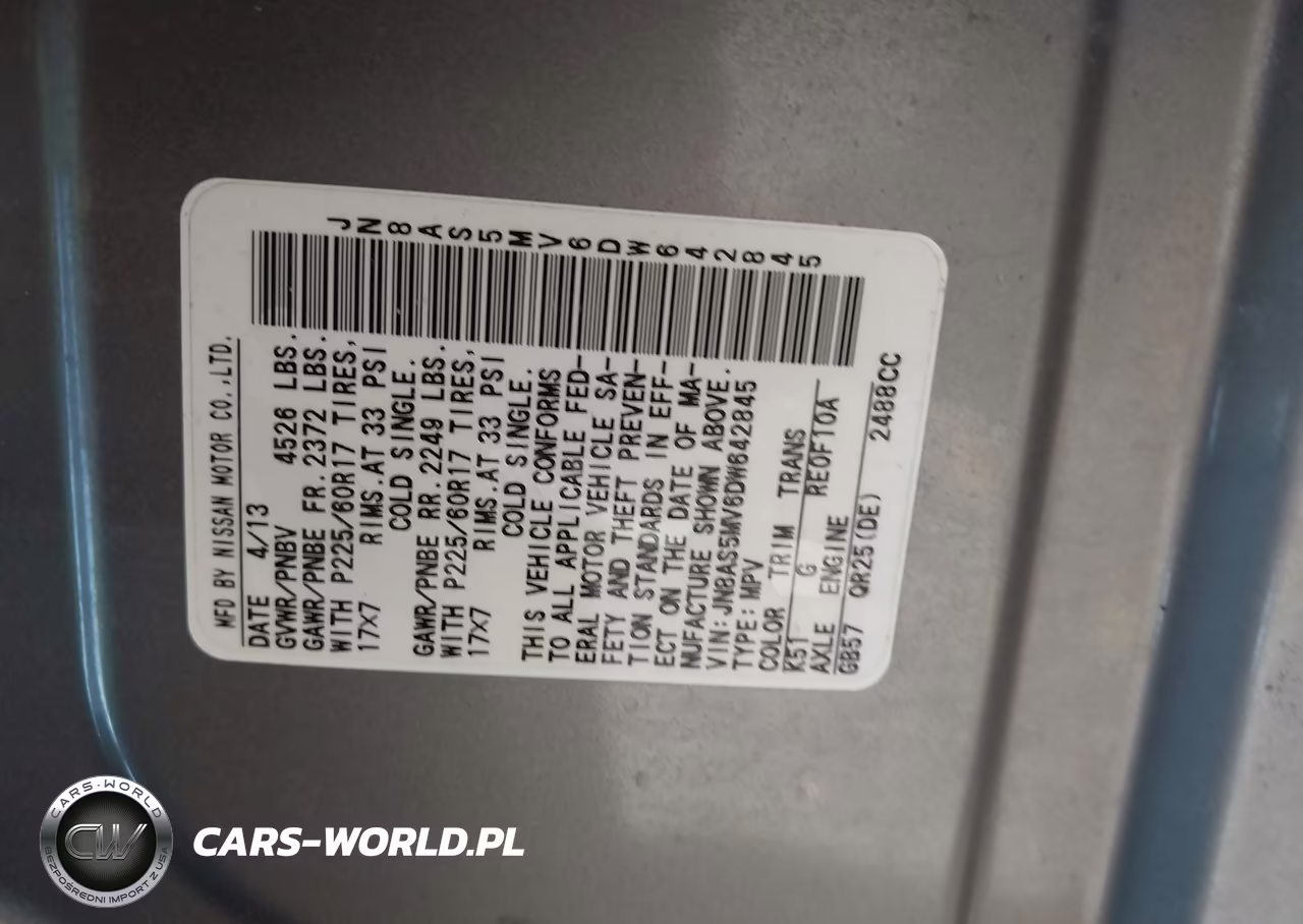 2013 Nissan Rogue Sv VIN:JN8AS5MV6DW642845 - 9