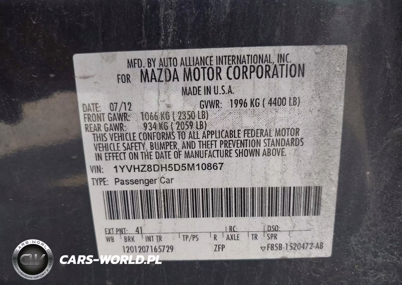 2013 Mazda Mazda6 I Touring VIN:1YVHZ8DH5D5M10867 - 9