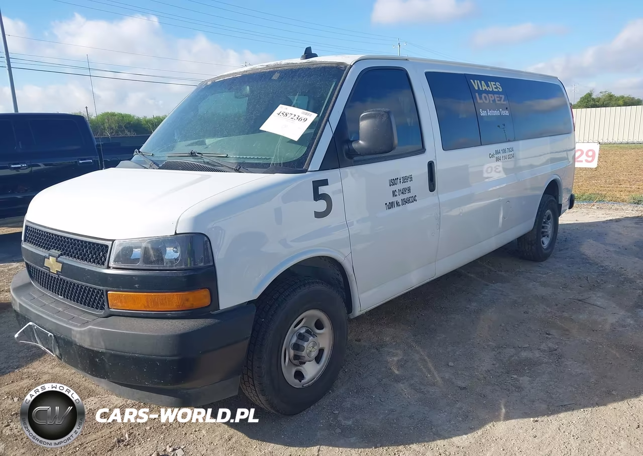 2021 Chevrolet Express Passenger Rwd 3500 Extended Wheelbase Ls VIN:1GAZGNFP9M1237101 - 2