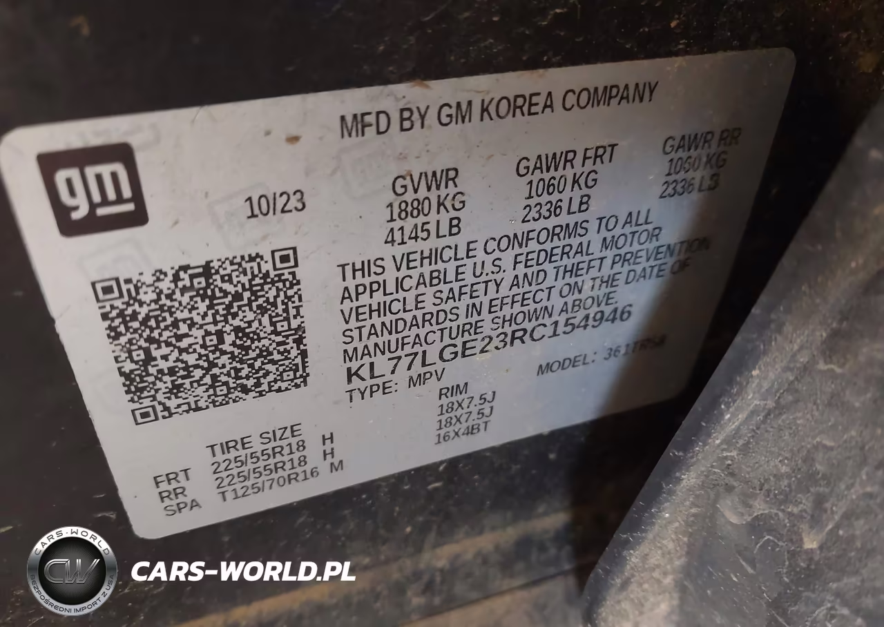 2024 Chevrolet Trax Fwd 1Rs VIN:KL77LGE23RC154946 - 9