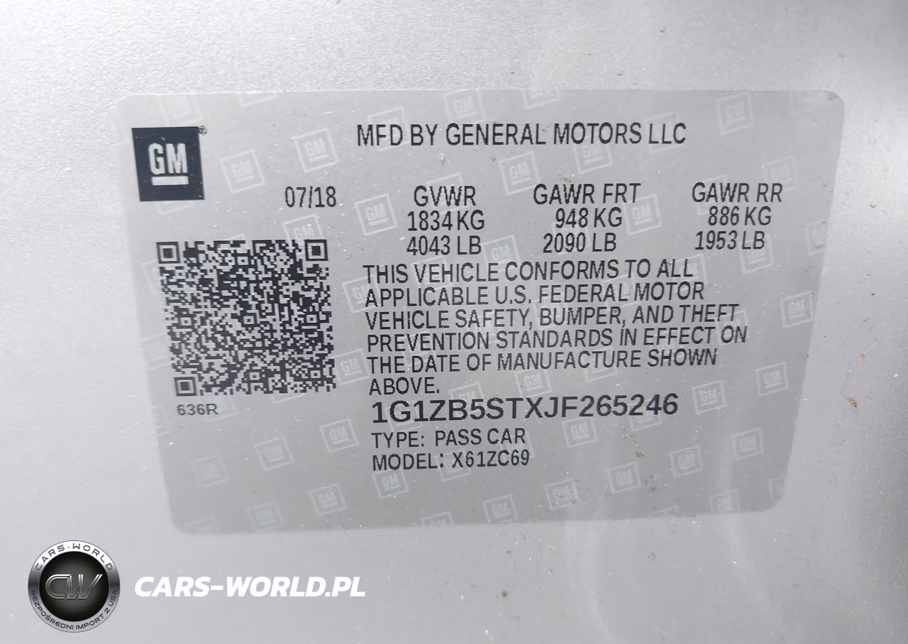 2018 Chevrolet Malibu 1Ls VIN:1G1ZB5STXJF265246 - 9
