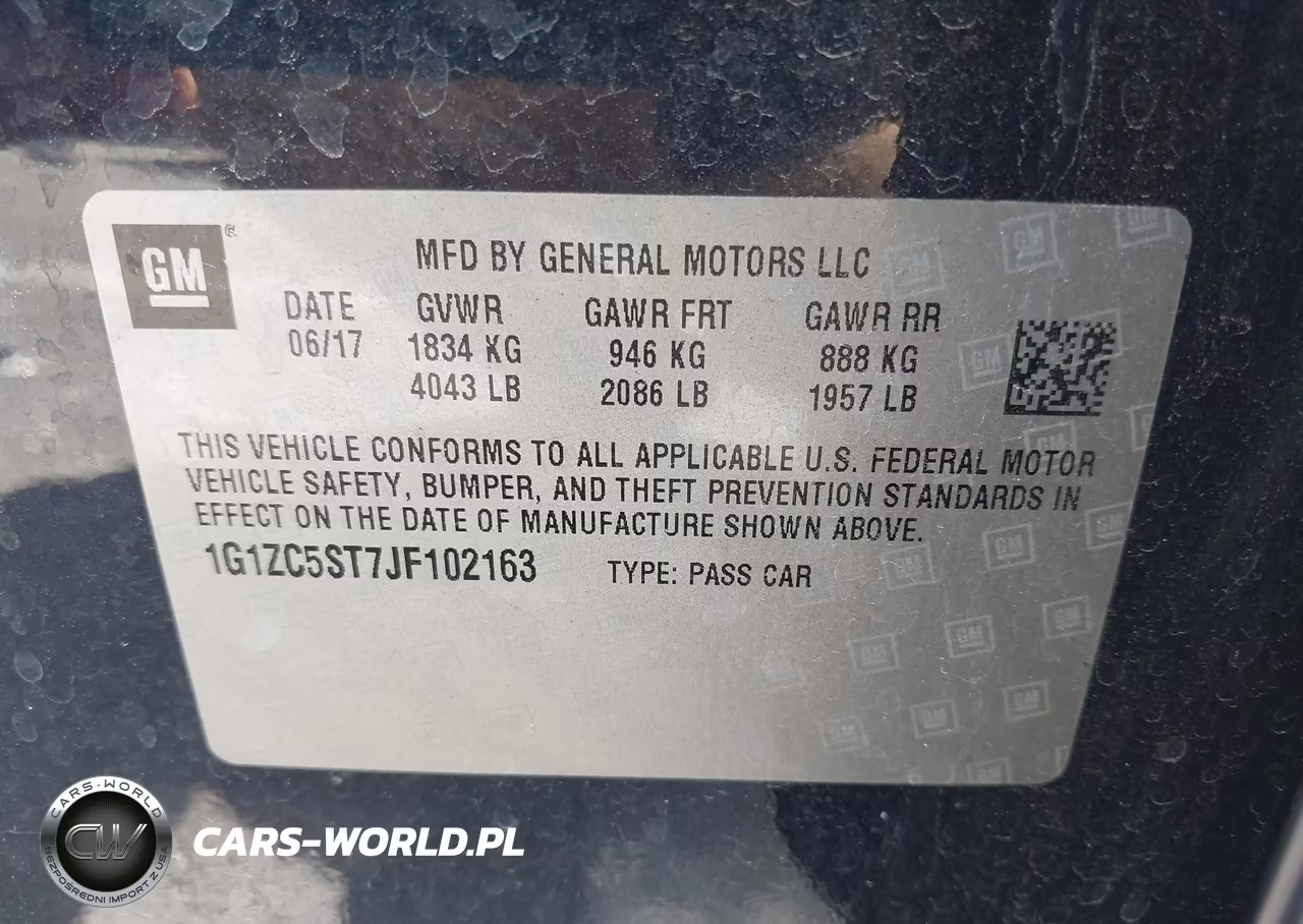 2018 Chevrolet Malibu 1Fl VIN:1G1ZC5ST7JF102163 - 9