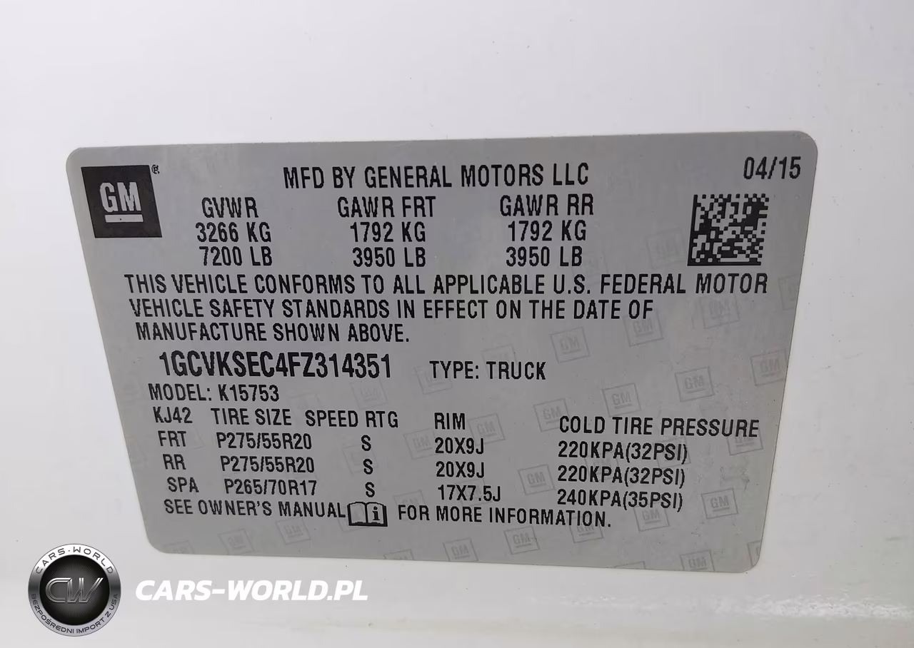 2015 Chevrolet Silverado 1500 Ltz VIN:1GCVKSEC4FZ314351 - 9