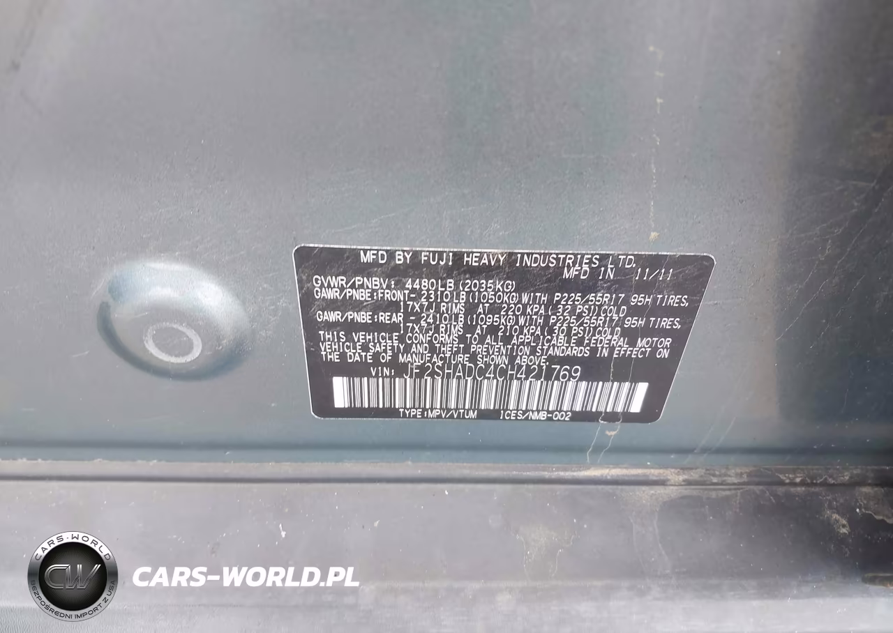 2012 Subaru Forester 2.5X Premium VIN:JF2SHADC4CH421769 - 9